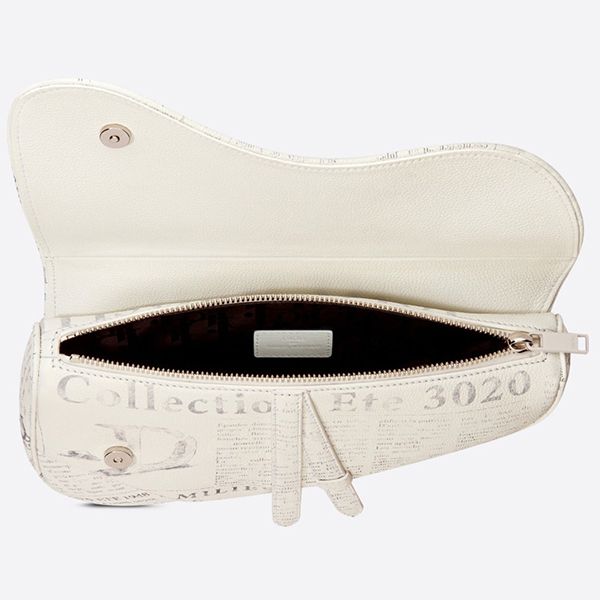 unisex【ディオール】モダン!ニュースペーパープリント偽物☆SADDLE POUCH 1ADPO093YWL_H51E